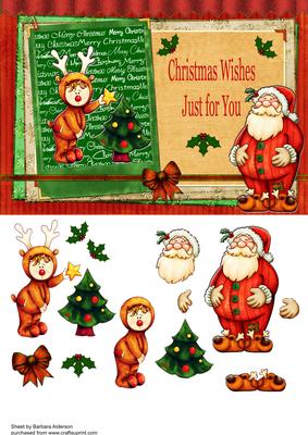 Dressing Up for the Tree with Santa