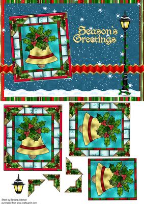 Stained Glass Christmas Bell