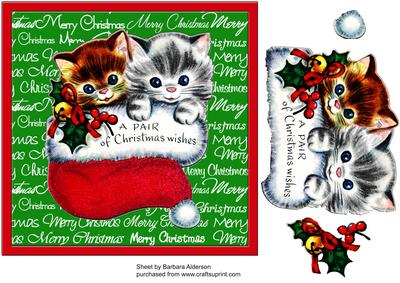 A Pair of Christmas Kittens
