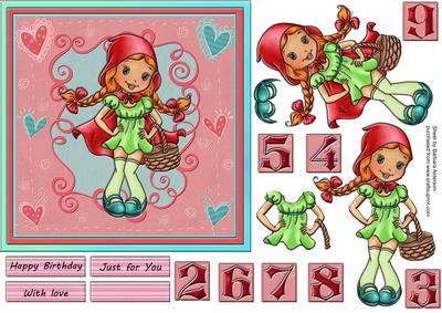 Red Riding Hood Age Card