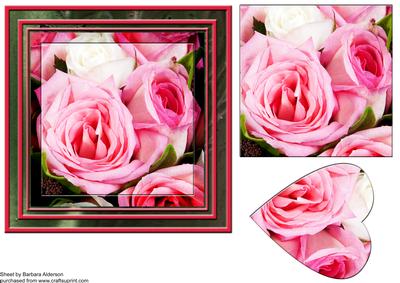 Pink Roses with a Heart