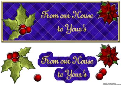 Blue Tartan from Our House to Your's
