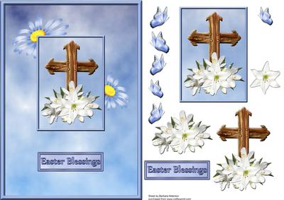 Lillies on the Cross A5 Front