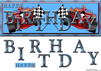 Grand Prix Happy Birthday Large Dl