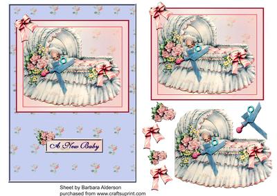 Floral Baby Crib
