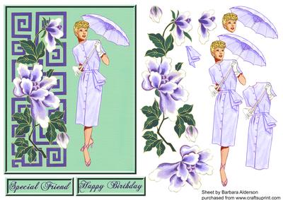 Springtime Lady in Lilac