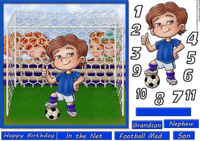 How Old? Little Blue Footballer
