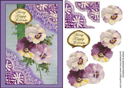 Many Happy Returns - Pansies