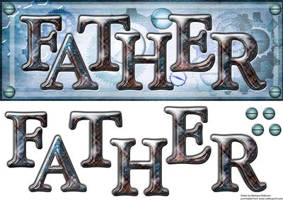 Blue Steam Punk Father