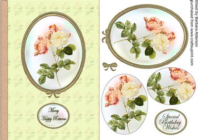 Redoute Rose Cameo