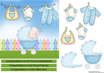 Congratulations - a New Baby Boy