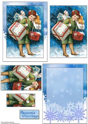 Vintage Christmas Shopping A6