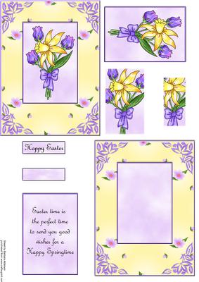 A6 All in One Daffodil Bouquet
