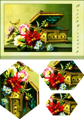 Jewelled Box and Flowers