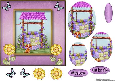 Sunflower Wishing Well