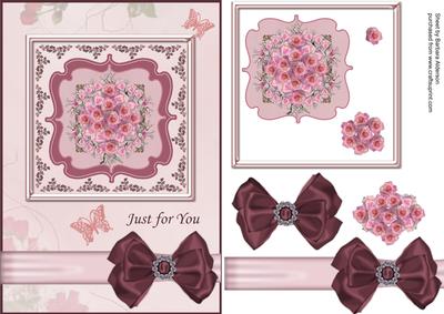 Pink Roses with Jewels
