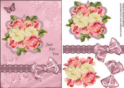 Roses, Lace, Ribbon and a Butterfly!