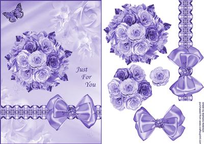 A Posy of Roses - Lilac Shades