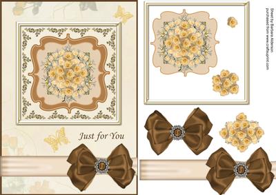 Cream Roses with Jewels