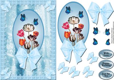 Striped Tulips and Billowing Lace