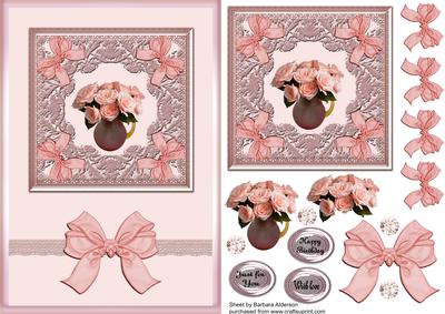 Pink Bows and Roses