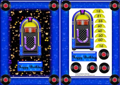 Juke Box Rock and Roll Age Blue