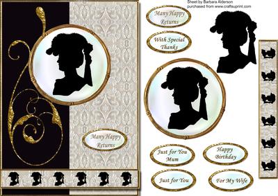 Cameo Silhouette with Lace 3