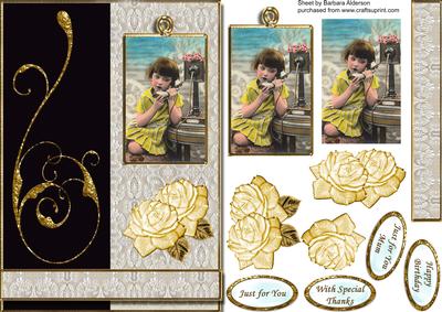 On the Telephone with Lace