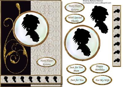 Cameo Silhouettes with Lace 2