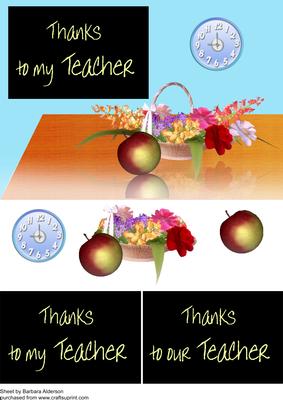 Thanks to My/our Teacher