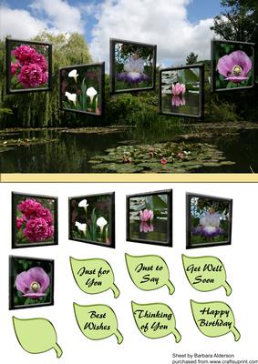 Monet's Garden Collage