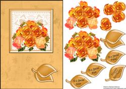 Golden Rose Arrangement