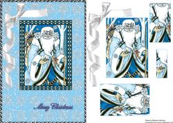 Ice Blue Santa