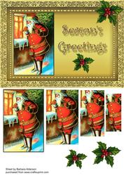 Santa Peering Through the Window