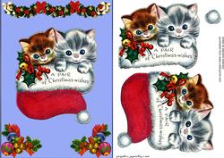 A Pair of Christmas Kittens