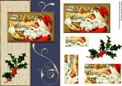 Santa Reading His List