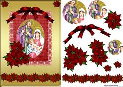 Nativity with Ribbon and Lace