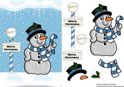 Snowman with Icicles