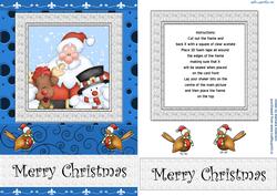 Santa and Friends Shaker Card