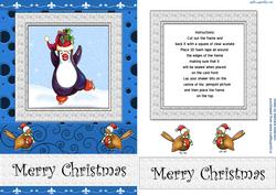 Happy Penguin Shaker Card