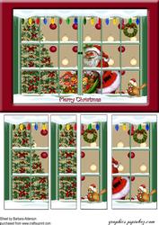Through the Window Santa