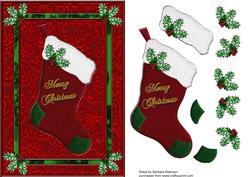 Merry Christmas Red Christmas Stocking