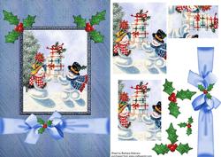 Mr and Mrs Snow with Gifts