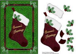 Season's Greetings - Red Stocking