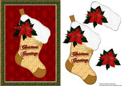 Gold Christmas Stocking