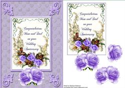 Lilac Roses for Mum and Dad's Anniversary