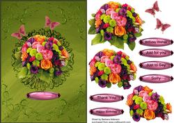Lovely Mixed Bouquet with Butterflies
