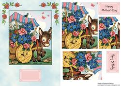 Floral Donkey Cart