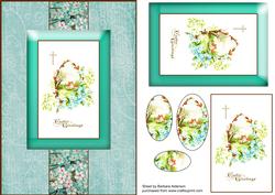 Easter Greeting with Forget-me-nots