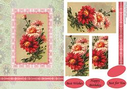 Embossed Chrysanthamums